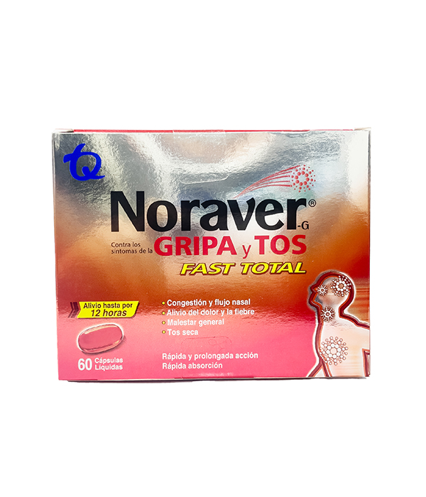 NORAVER GRIPA FAST TOTAL CAJA X 6 CAPSULAS 